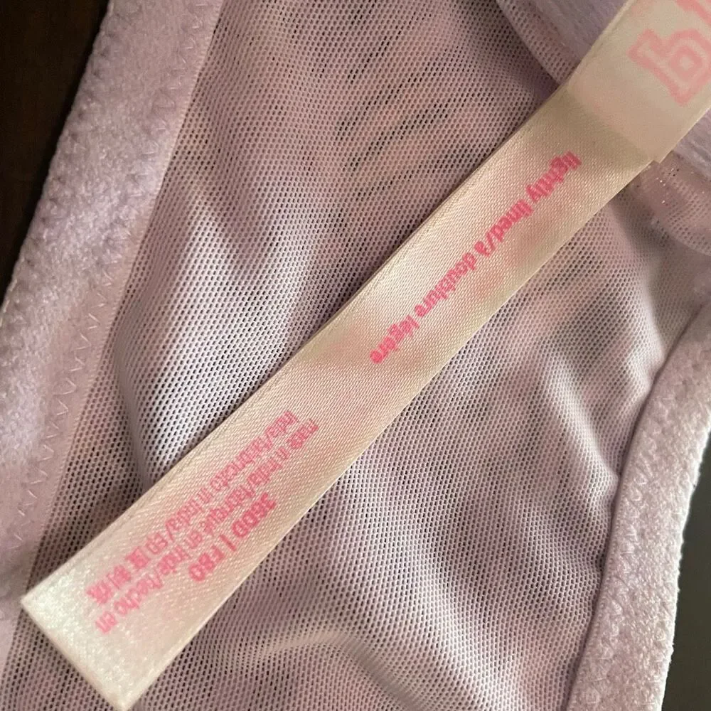 Victoria's Secret PINK 36DD Lightly Lined Front Closure Bra Tye Dye Purple Pink